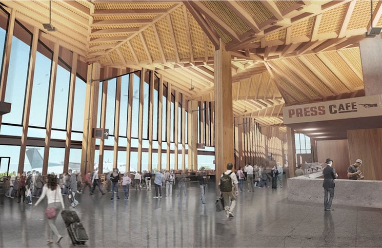 Cutting edge Nelson Airport terminal a showpiece for timber industry