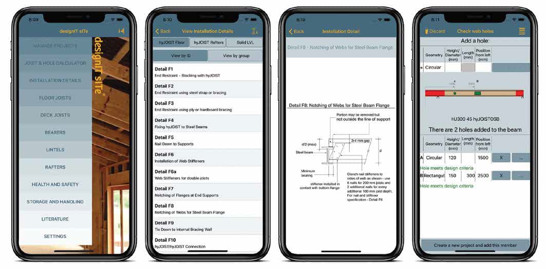 designIT® sITe App: The LVL tool in your pocket — use it onsite, anywhere, anytime
