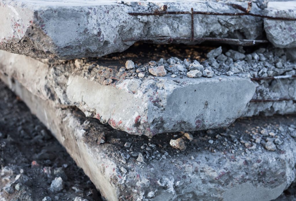 Asbestos Found in Concrete Stockpiles
